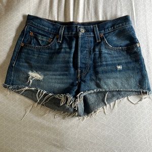 Rare blank red tab levis cutoff shorts